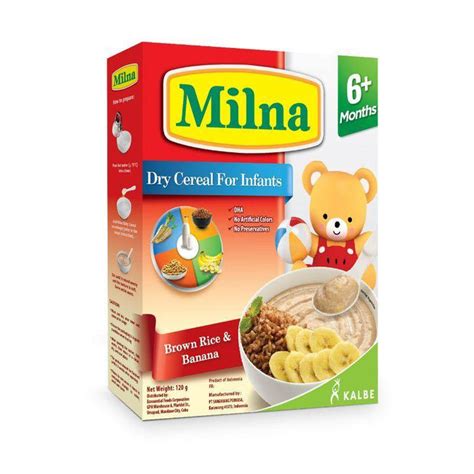 Buy Milna Dry Cereal For Infants Brown Rice And Banana 120g Online