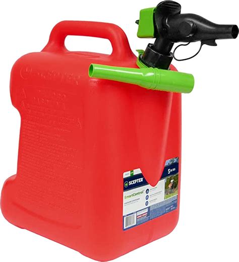 Scepter 5 Gallon Gas Can Red Fscg502 With Spill Proof Smartcontrol