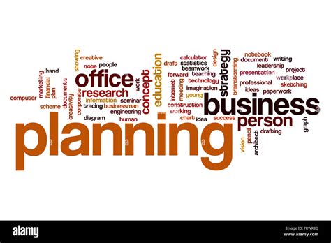 Planning Word Cloud Stock Photo Alamy