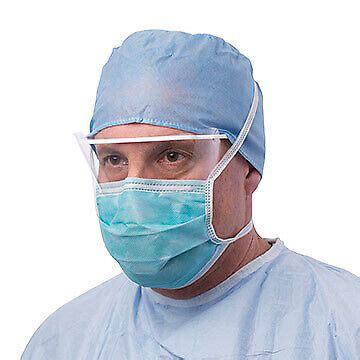Cardinal Health At Level Surgical Mask With Eye Shield New Box Of Ebay