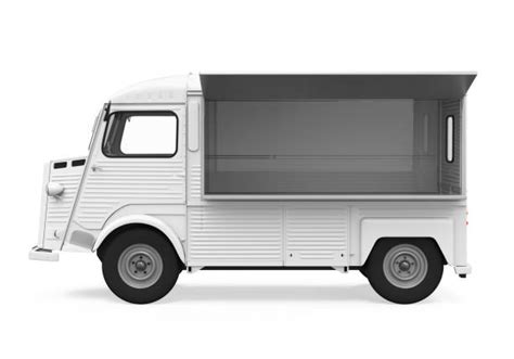 This free psd mockup file very easy to edit. White Food Truck Stock Photos, Pictures & Royalty-Free ...