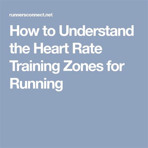 How To Understand The Heart Rate Training Zones For Running Heart