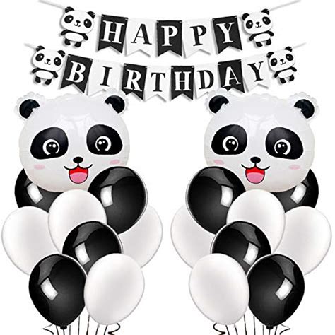 Buy Kreatwow Panda Party Decorations Supplies Panda Mylar Balloons