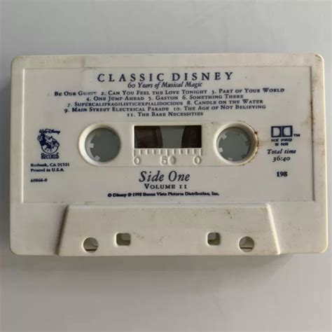 Classic Disney Vol Years Of Musical Magic China Cassette Eur