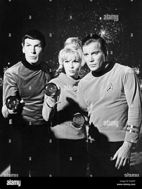 Captain Kirk And Spock Shatner Black And White Stock Photos And Images