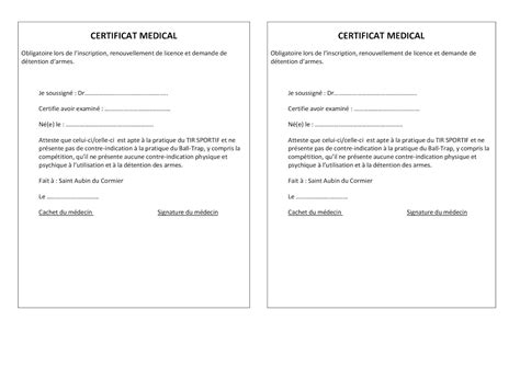 Calaméo Modele Certificat Medical