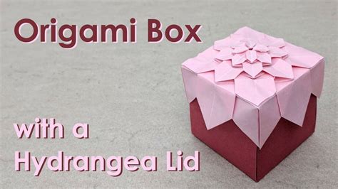 Mothers Day Origami Tutorial Hydrangea Box Shuzo Fujimoto Youtube
