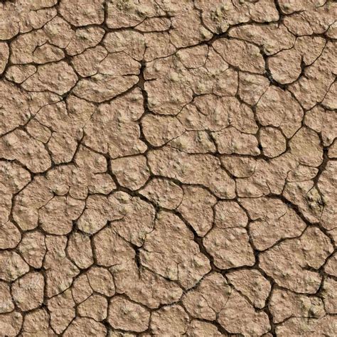 Seamless Texture Cracked Earth Drought Ecological Catastrophe