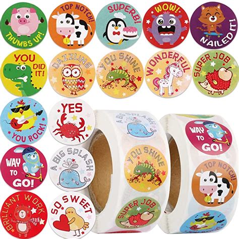 Buy Betessin Animal Cartoon Lovely Reward Stickers Roll 1000 Pieces