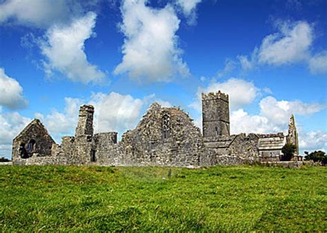 Clare Abbey Co Clare Ireland The Abbey Was Founded In 1194 Under The