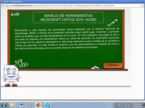 Manejo De Herramientas Microsoft Word 2010 Actividad Interactiva 1