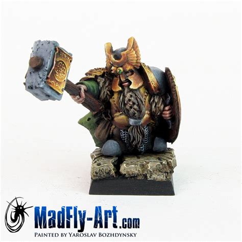 Dwarf Champion 4 Madfly Art Miniature Painting Studio