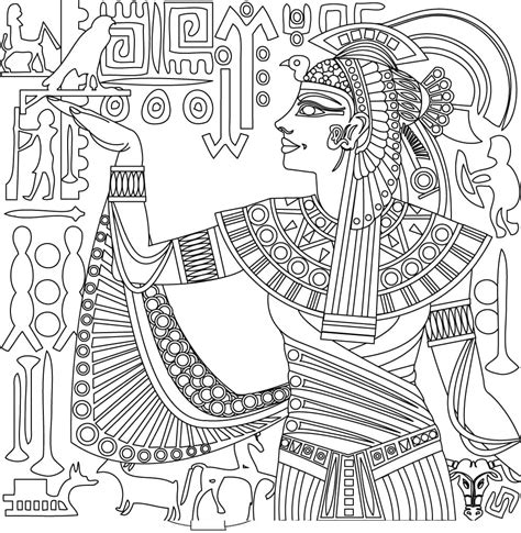 Desenhos De Povo Do Antigo Egito Para Colorir E Imprimir