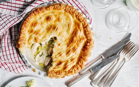 Chicken, leek and tarragon pie recipe | Chicken pie, Chicken pot pie recipes, Chicken and leek pie