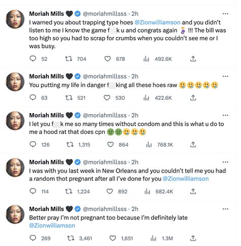 Zion Williamson S Pregnancy Reveal Set Off Porn Star Moriah Mills