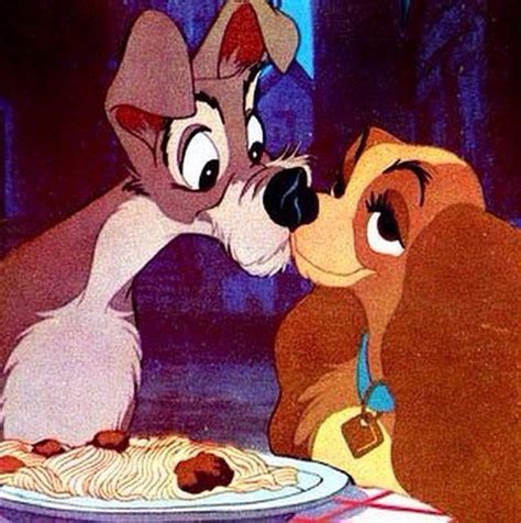 Lady And The Tramp Kiss Movie Kisses Creative Date Night Ideas Lady And The Tramp