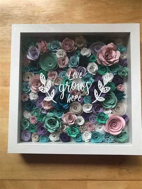 Erin Trigg: Cricut Paper Flowers Shadow Box : 16 best Cricut Shadow Box
