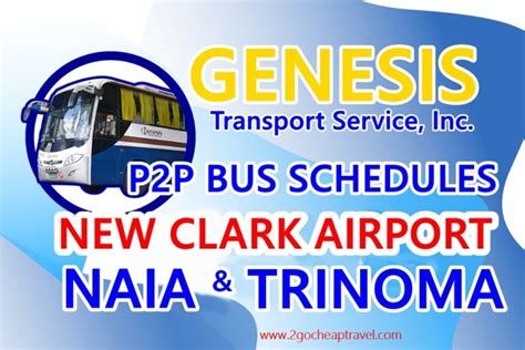 Genesis Bus Schedule From New Clark Airport To Naia Andtrinoma