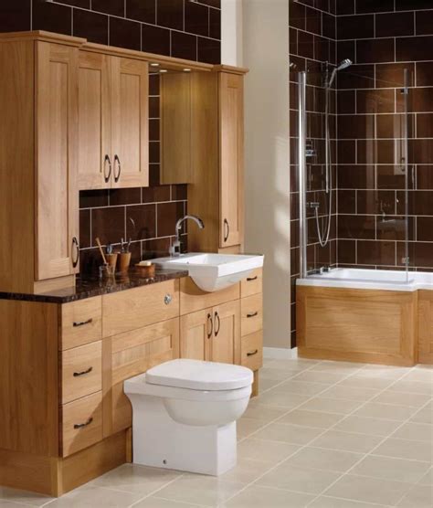 Boasting superior designs and unparalleled style, these light wood bathroom leave no stoned unturned to enhance the appearance of your entire home. Oak Wooden Bathroom Furniture | Wooden bathroom furniture ...