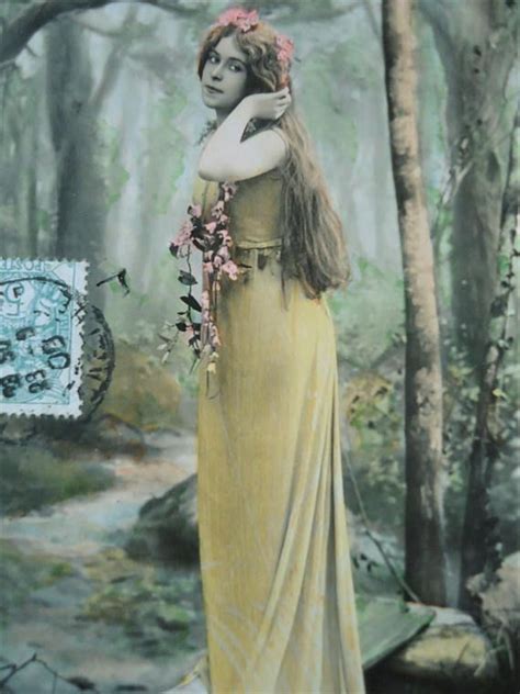 Wood Nymph Doll Postcard Artist Woman Lady Girl Forest Etsy Wood Nymphs Vintage Photos