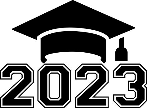 2023 Gorra De Graduación Svg Clase De 2023 Plantilla De Diseño En