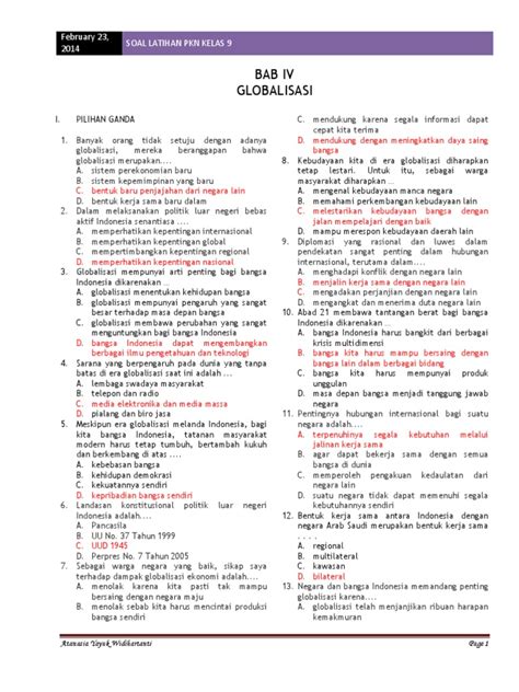 Contoh Soal Ppkn Bab 4 Kelas 12 Uraian - Ruang Sekolah