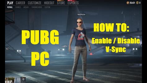 Pubg How To Enabledisable V Sync Youtube