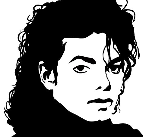 Black And White Michael Jackson Stencil Art Img Dink