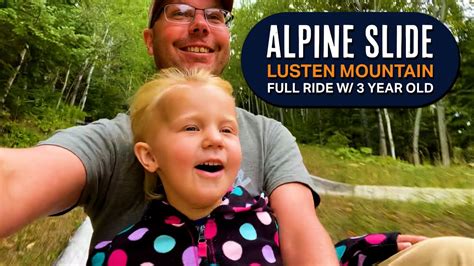 Lutsen Mountain Alpine Slide Full Ride With 3 Year Old Youtube