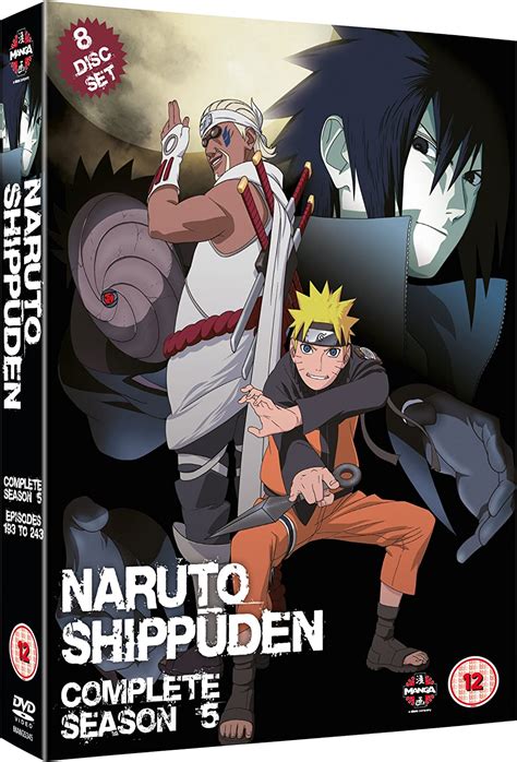 Naruto Shippuden Complete Series 5 Edizione Regno Unito Import