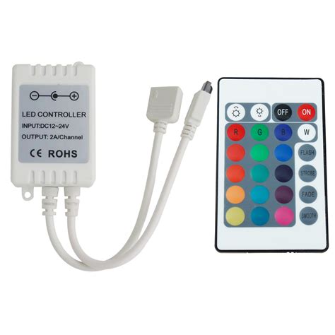 They add the perfect color to suit your decor. 24 Button RGB Remote Controller for LED Light Strip (12V ...