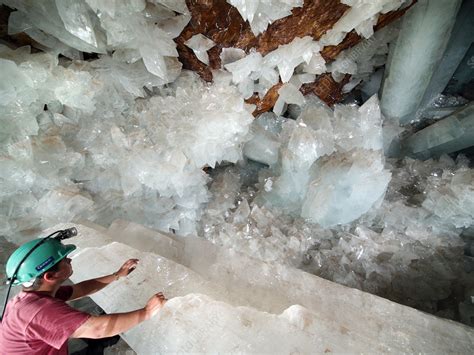 Cave Of Crystals Naica Mine Mexico Stock Image E5800043