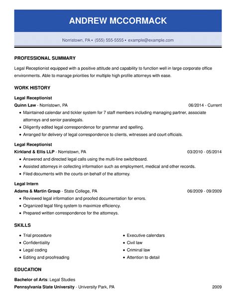 Check Out Our Receptionist Resume Example 10 Skills To Add