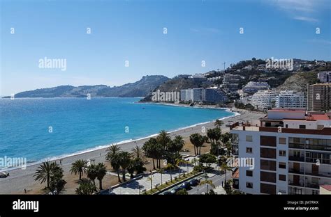 Beach Line On The Coast Of Granada In Spain Stock Photo Alamy