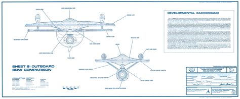 Star Trek Blueprints Uss Excelsior Ingram Class Plans