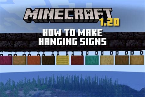 How To Craft And Use Hanging Signs In Minecraft 120 Beebom