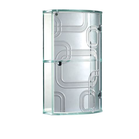 Stainless steel bathroom cabinet mirror doors vasari. Fab Glass and Mirror Bathroom Wall Mounted Stylish Glass ...