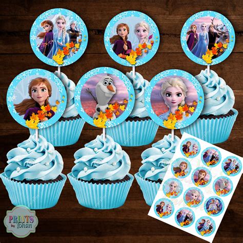 Frozen Cupcake Topper Printables Printable Templates