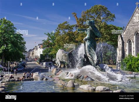 Gefion Fountain Designed By Anders Bundgaard Copenhagen Denmark Stock