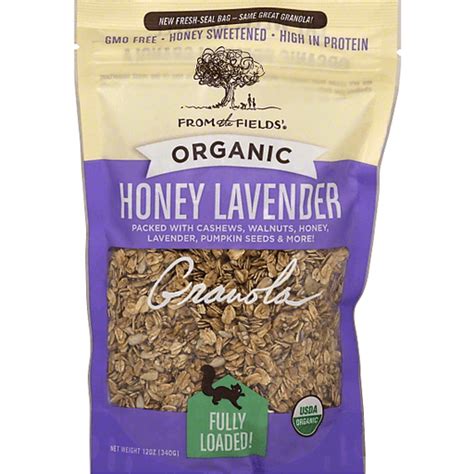From The Fields Granola Organic Honey Lavender Granola And Energy