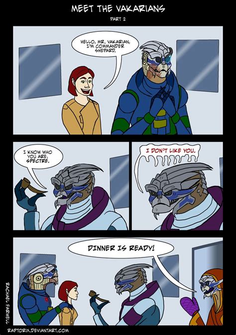 Me2 Meet The Vakarians 2 By ~raptorix On Deviantart Mass Effect Comic