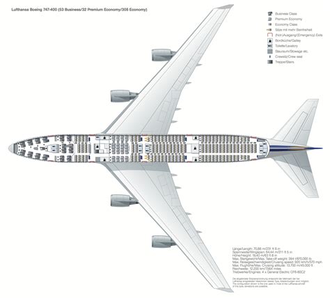 Lufthansa Seating Chart Boeing 747 400 Elcho Table