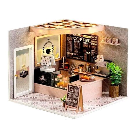 Miniature Cafe Miniature Rooms Miniature Furniture Dollhouse