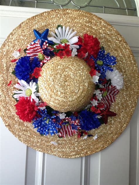 65 Best Straw Hat Door Decor Images On Pinterest Crowns Hat Crafts