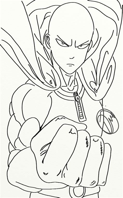 One Punch Man Drawing At Explore Collection Of One