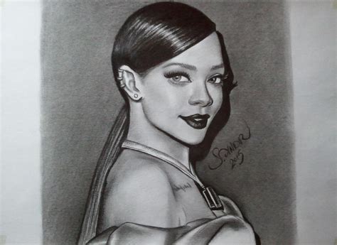 Drawing Rihanna By Serkanpainter On Deviantart