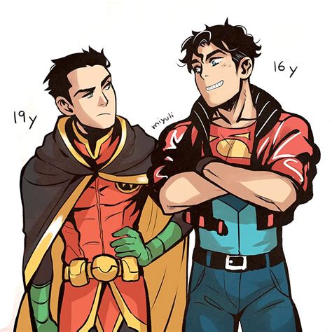 Robin Damian Wayne Superboy And Jonathan Kent Dc Comics And More Drawn By Miyuli Danbooru