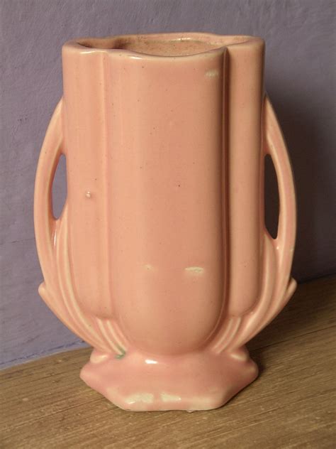 Pottery Vase Vintage 1940s Mccoy Pottery Double Handle Vase