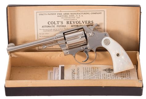 Colt Police Positive Special 32 20 Revolver Pearl Grips And Box Rock