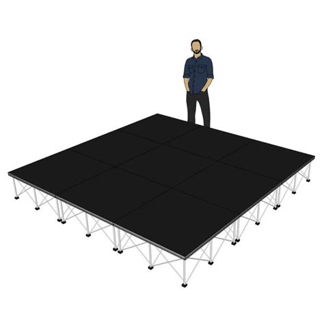 3m X 3m Portable Stage Platforms With 40cm Risers Stage Concepts